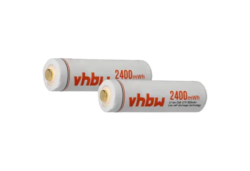 vhbw Akku für Medizin / Taschenlampe / Spielzeug (650 mAh, 3,7 V, Li-Ion) Akku Akku Li-Ion 650 mAh (3,7 V), Kompatible Akkuzellen, Für AA Anwendungen z.B. Fernbedienungen