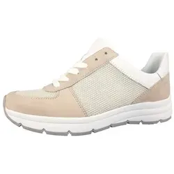 Semler Damen Schnürschuhe Nicki 18613 - Stylische Sneaker in creme/weiß, ideal für den Alltag. Mit flachem Absatz und bequemer Weite H für optimalen Tragekomfort.