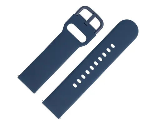 MARBURGER Uhrenarmband 22mm Silikon Fitness Smartwatch XS Extra Kurz Blau