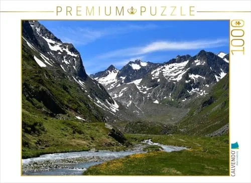 CALVENDO Puzzle Schöne Landschaft mit Bergen | 1000 Teile Foto-Puzzle für entspannte Stunden