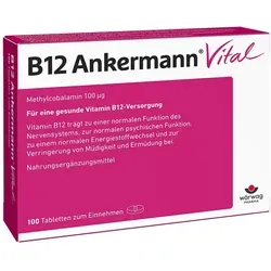 B12 Ankermann Vital 100 St - rezeptfreie Tabletten von Wörwag Pharma, unterstützt die Energieproduktion und das Nervensystem
