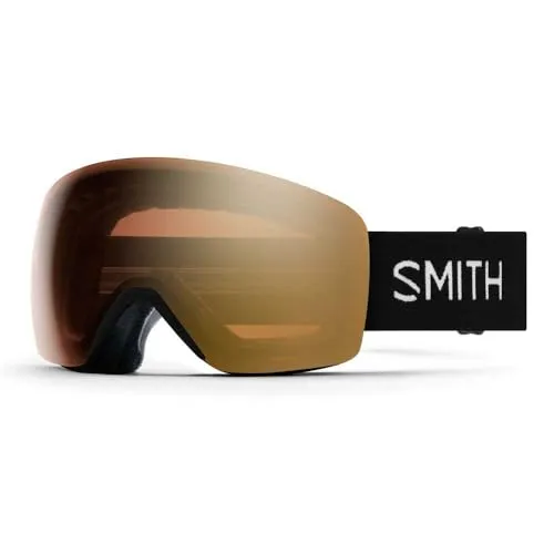 Smith Skyline Skibrille 2021 - Chromapop Pro Photochromic Gold Mirror - Herren & Unisex Skibrillen mit 100% UVA- und UVB-Schutz, ideal für wechselnde Lichtverhältnisse dank photochromer Linse für optimale Sicht beim Skifahren.