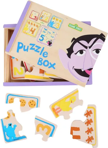 Small Foot Design 10967 Sesamstrasse Puzzle-Box, 16-teilig (1 Set)