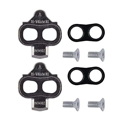 LOOK Cycle - X-Track Cleats - Unidirektionaler Ausstieg - Ultrakompakt - Leichtgewicht - Winkelfreiheit 6 ° - Cleats für MTB, Schotter oder Stadtfahrten.