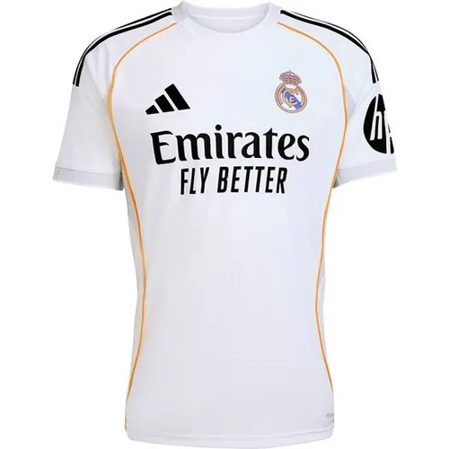 ADIDAS Herren Trikot Real Madrid 25/26 Heim - Trikots für Fans, feuchtigkeitsregulierendes AEROREADY Material sorgt für besten Tragekomfort und das aufgestickte Vereinslogo zeigt deine Verbundenheit zum Club.