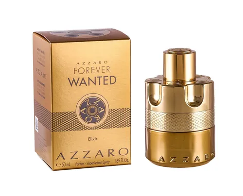 Azzaro Forever Wanted Elixir Eau de Parfum 50 ml - Luxuriöses Eau de Parfum mit extremer Konzentration für eine langanhaltende 12-stündige Duftspur. Der unwiderstehliche Mix aus Leder und roten Früchten entfaltet die Anziehungskraft des charismatischen Mannes.