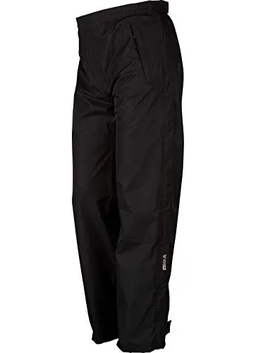 Pro-X elements Regenhose Damen - Schwarz, Größe 21, mit durchgehenden Reißverschlüssen - Kurze Sporthosen für Damen, wasser- und winddicht (10.000 mm Wassersäule) mit atmungsaktiver PXE-Membran. Ideal für Outdoor-Aktivitäten, mit praktischen 2-Wege-Reißverschlüssen für einfaches An- und Ausziehen.