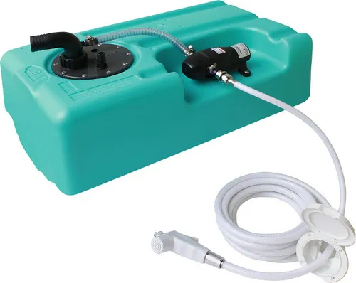 Duschkomplettset All Inclusive Wassertank mit Pumpe & Heckdusche