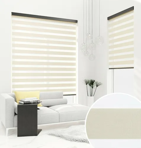 Produktbild PREMIUM DOPPELROLLO BH12 CREME mit Alu Kassette (65x150 cm, Kassettenfarbe: weiss)