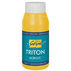 KREUL 17030 - Triton Acrylic Liquid Gold 750 ml, Hochwertige Künstler-Acrylfarbe mit tiefmatt auftrocknendem Finish - Die KREUL Triton Acrylic Liquid Gold bietet eine hohe Farbintensität und Ergiebigkeit. Ideal für kreative Projekte, trocknet schnell und gleichmäßig tiefmatt auf. Für vielseitige Anwendungen im Innen- und Außenbereich geeignet.