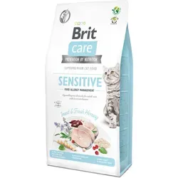 BRIT Care Cat Grain-Free Sensitive Allergy Management Insect 7kg - Alleinfuttermittel für ausgewachsene Katzen, ideal bei Nahrungsmittelallergien und 5% Rabatt mit Code BRIT-5