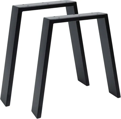 Natural Goods Berlin Möbelkufen CLASSIC, Tischkufen, Schwarz, 42 cm, 2 Stück - Vielseitige Tischkufen für Ess-, Schreib- oder Couchtische. Stabil und langlebig durch hochwertige Verarbeitung, einfach zu montieren und ideal für DIY-Projekte.