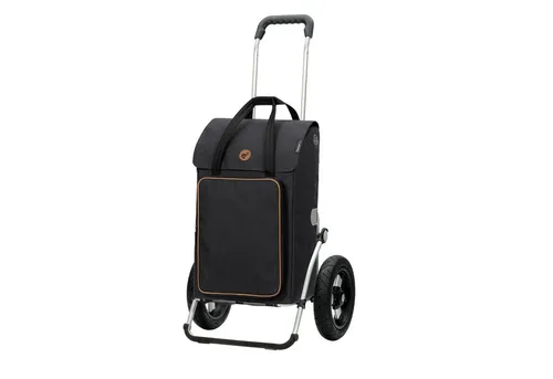 Andersen Einkaufstrolley Royal Shopper Ipek Bo schwarz, Thermofach 41 Liter, klappbar, belastbar bis 50kg, wasserabweisend