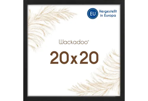 Wackadoo Living Bilderrahmen Holzbilderrahmen mit Glas für Einzelbilder diverse Formate & Farben, für 1 Bilder (AMALFI, in Natur, Weiß oder Schwarz, aus italienischem Holz, FSC), Fotowand, Puzzlerahmen, Dekoration, Poster, Collage für Fotos & Bilder