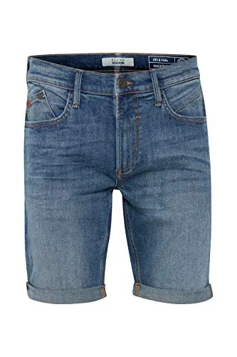 Blend BHGrilitsch Herren Jeans Shorts Kurze Denim Hose mit 5-Pocket-Form Baumwollmischung Regular fit, Größe:M, Farbe:Denim Lightblue (76200)