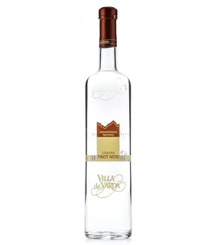 Villa de Varda Grappa Pinot Nero Monovitigno - Hochwertiger Grappa aus Pinot Noir Trestern, hergestellt im Trentino. Ein klarer Genuss für Kenner, jetzt bei mySpirits online bestellen!