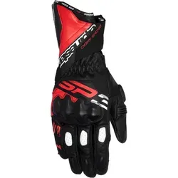 Alpinestars SP-3 Motorradhandschuhe Schwarz / Hellrot / Weiss - Motorradhandschuhe mit rennsportinspirierter Konstruktion, aus hochwertigem Ziegenleder für maximale Abriebfestigkeit und Komfort, ideal für sichere Fahrten.