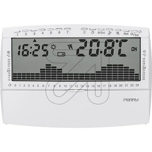 Digital-Uhrenthermostat 1CRCR018 reinweiß