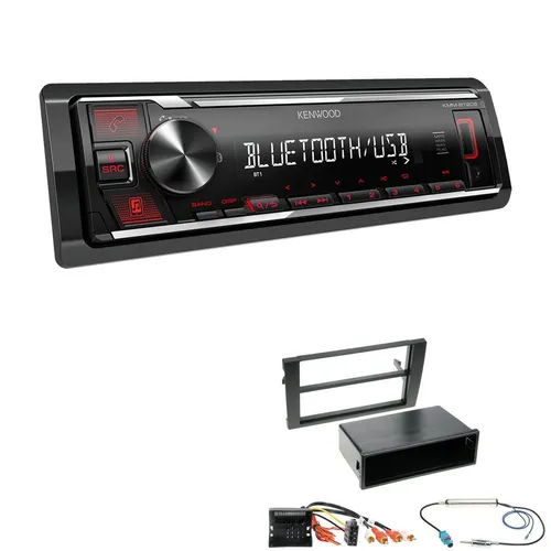 Kenwood 1-DIN Autoradio Bluetooth USB AUX für Audi A4 2002-2009 schwarz