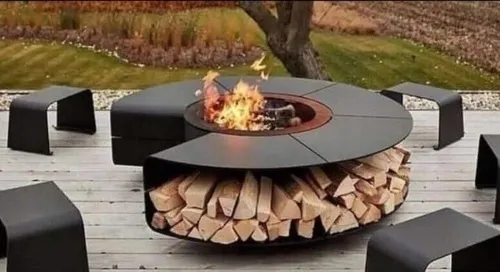 Feuerstelle Grill Sitzecke – Feuerschale BBQ für Garten und Terrasse