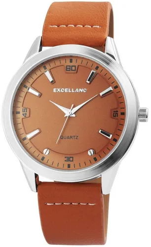 EXCELLANC Quarzuhr EX0189 Excellanc Uhr Herren Kunstleder, Herrenuhr Lederimitat