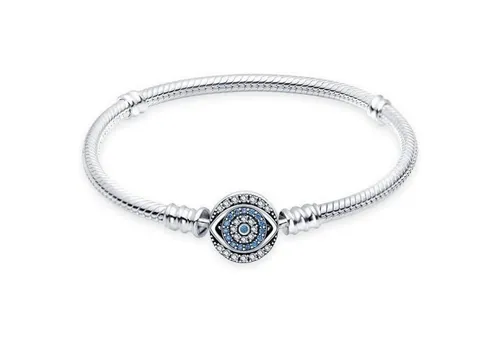 LuxusKollektion Gliederarmband Gliederarmband Schlangen Verschluss Damen Charm SL-288 7.5 in 19 cm
