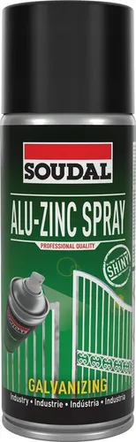Soudal Alu-Zink 98% Spray Glänzender Zinkbeschichtung 400Ml