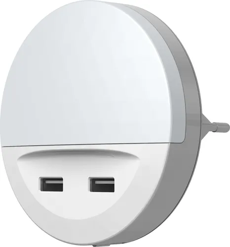 OSRAM 4099854530753 Sockel-Nachtlichter mit USB-Ausgang und Handyablage Möglichkeit 13.00 W 3 lm