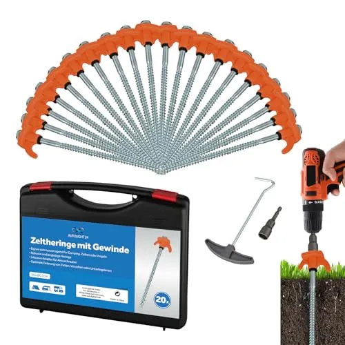 Camping & Wandern Orange von AUTOLIGHT 24