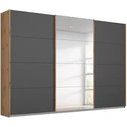 Schwebetürenschrank grau metallic