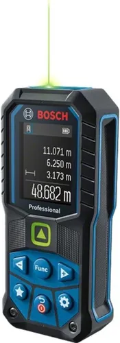 Bosch Laser-Entfernungsmesser GLM 50-25 G - 50m Messbereich, präzise Messungen mit Farbdisplay und GRATIS Li-Ion Akku bei Registrierung