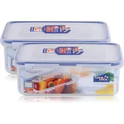 Lock&Lock HPL817T Frischhaltedose 1 Liter - Luftdicht & Wasserdicht (2er Pack) - Die Lock&Lock HPL817T Frischhaltedose sorgt für sicheren Transport und Lagerung Ihrer Lebensmittel. Sie ist luft- und wasserdicht, schützt vor Gerüchen und ist ideal für Kühlschrank und Gefrierfach. Perfekt für Ihre Mahlzeiten! 1 Liter Fassungsvermögen.