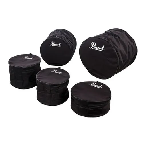 Pearl Drum Bag Set 22/12/13/16/14 - Koffer & Taschen: Gepolstertes Pearl Drum Bag Set aus wasserabweisendem Nylon, idealer Schutz für deine Drums mit verstärkten Griffen.
