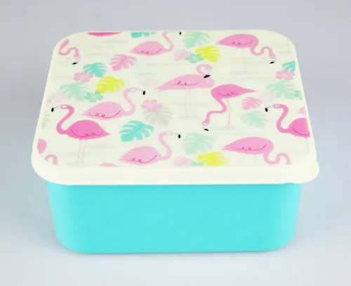 Frischhalte-Dose, Lunchbox, Brotdose, Motiv Flamingos