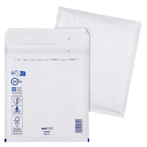 aroFOL® CLASSIC Luftpolstertaschen W5/E weiß für DIN C5, 100 St.