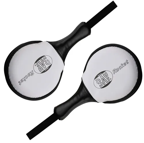 BAY-Sports Boxsack Handpratze Coach Paddle Racket Mitt Schlagpolster Schlagkissen Pratzen (1 Stück), Reaktionstraining Boxen Kickboxen Krav Maga Karate Taekwondo Thaiboxen