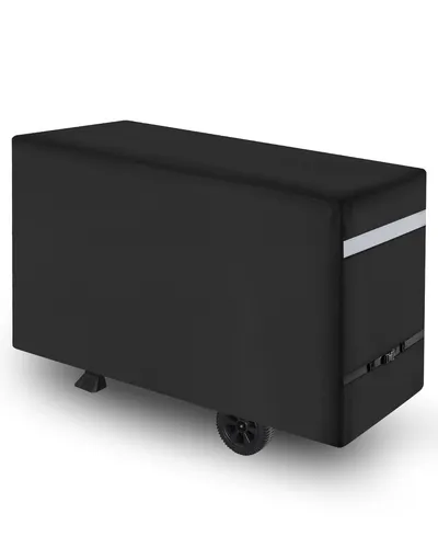 VEVOR Grillabdeckung Cover 1499mm - Grill-Abdeckhaube aus robustem 600D Polyester, wasserdicht und ideal für Grillgrößen bis 59 Zoll, mit reflektierenden Streifen für bessere Sichtbarkeit.