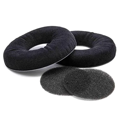 vhbw Ohrpolster Ersatz Polster kompatibel mit AKG K142 Kopfhörer Headset, schwarz, matt