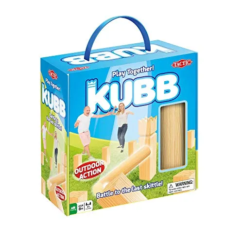 Tactic 55135 Kubb in Cardboard Box, Beige