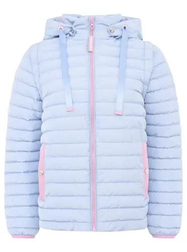 Zwillingsherz Damen Steppjacke kurz – Leichte Übergangsjacke in Hellblau mit Kapuze - Funktionsjacken für Frauen – Hochwertiges Material sorgt für angenehmes Tragegefühl und schützt zuverlässig vor Wind und Kälte.