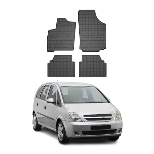 OMAC Gummi Fußmatten für Opel Meriva 2003-2010 - Fahrzeugspezifische 3D-Gummi-Fußmatten, wasserdicht, rutschfest und leicht zu reinigen. Ideal für ganzjährige Nutzung und optimalen Schutz im Fahrzeug.