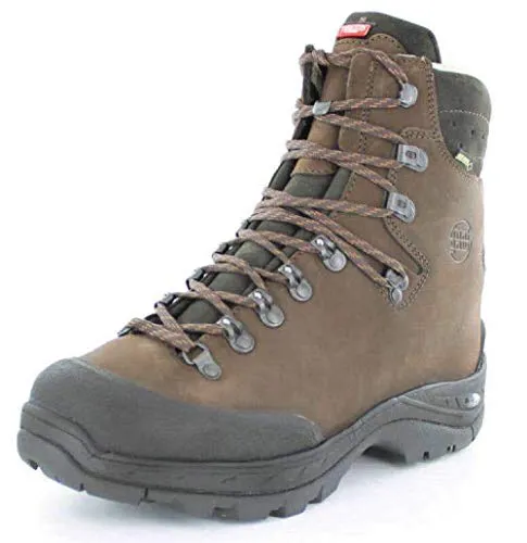 Hanwag Alaska Winter GTX Erde - Robuste Trekking-Wanderschuhe - Wanderschuhe für den Winter mit GORE-TEX und G-Loft Isolierung, ideal für Touren im tiefen Schnee. Sehr hoher IceGrip-Stollen-Anteil sorgt für optimalen Halt.