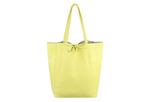 ITALYSHOP24 Schultertasche Made in Italy Damen Premium Leder SHOPPER Tasche HOBO Umhängetasche, Echtleder Business Bag leicht groß klassisch sicher geräumig Beutel