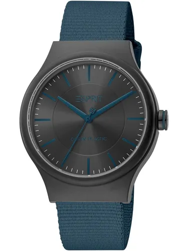 Esprit ES1L324L0025 Damenuhr Stoffband Wave Recycled Ocean Plasic Blau