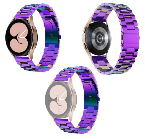 Wigento Smartwatch-Armband Für Samsung Galaxy Watch FE 6 5 4 Normal Pro Classic Stahl Armband