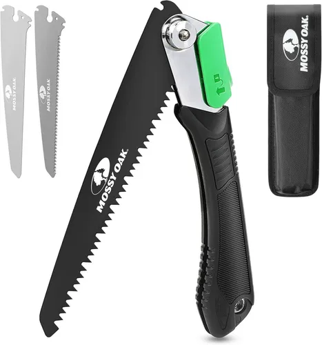 Mossy Oak Klappbare 3-in-1 Handsäge mit 3 Klingen von Mossy Oak