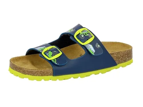 Lico Jungen Bioline Motru Pantoletten, Blau, 31 EU
