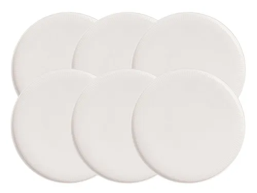Villeroy & Boch Afina Speiseteller Set, 6-teilig in weiß von Villeroy & Boch