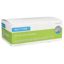 Mybiotik Pur Pulver 180 g - Hochwertige Bakterienkulturen - Bakterienkulturen Nahrungsergänzungsmittel mit Biotin und Vitamin B2, gluten- und laktosefrei. Unterstützt gesunde Haut und Schleimhäute, ideal auch für Schwangere und Stillende.
