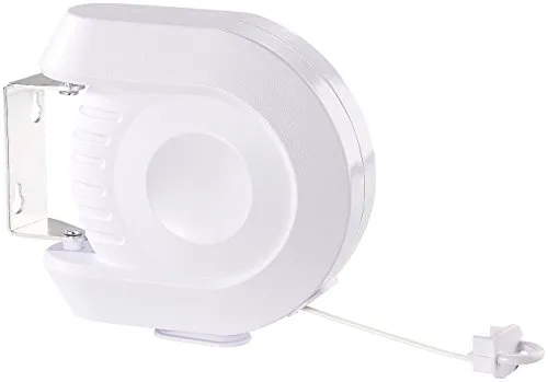 Rosenstein & Söhne Wäscheleine: Wandtrockner mit 1 ausziehbaren Wandwäscheleine, 12 m (Wäscheleine Badewanne, Automatik, Wäscheleinen Befestigungssysteme)